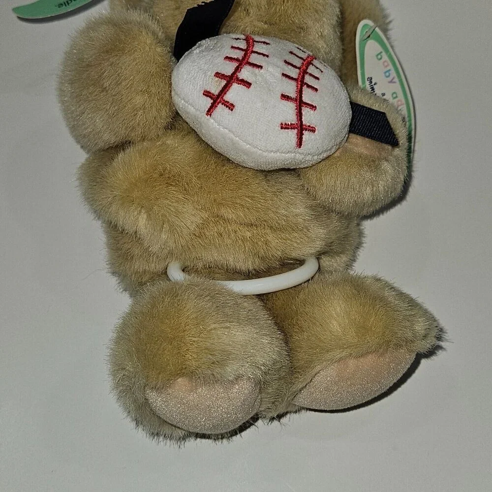 VTG Animal Baby Adventure Teddy Bear Plush Music Take Me Out To Ballgame READ